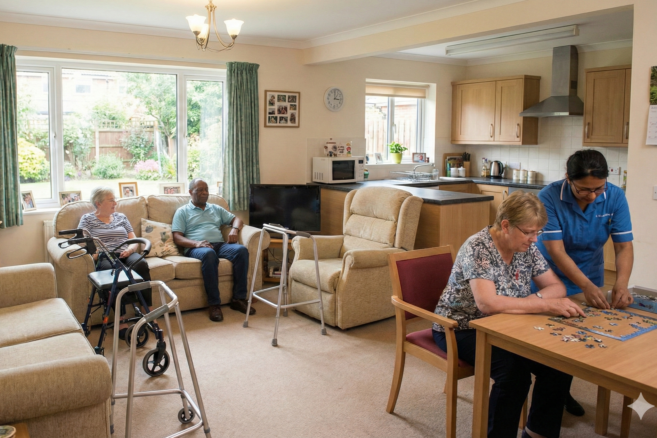 supported living setting with elderly service users